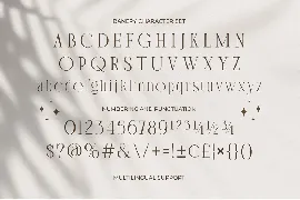 Banery - Modern Serif font