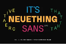 Neuething modern Helvetica Style font