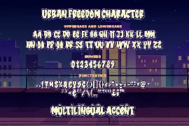 Urban Freedom a Bold Bouncy Font