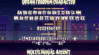 Urban Freedom a Bold Bouncy Font