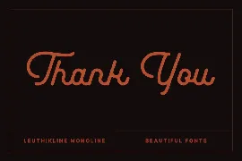 Leuthikline Beautiful Monoline Font