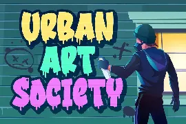 Urban Melted a Graffiti Font