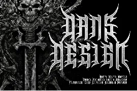 ResseR Modern Metal Font