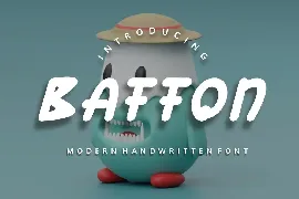 Baffon modern handwritten font