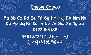 Chewe Chowo - Handwritten Bold Font