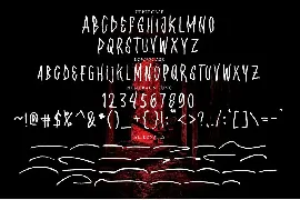 Wonderova - Horror Brush Font