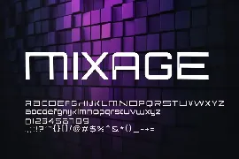 Mixage - Modern Font