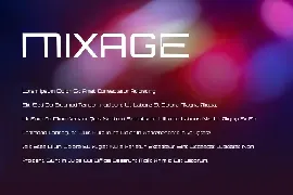 Mixage - Modern Font