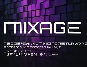 Mixage - Modern Font