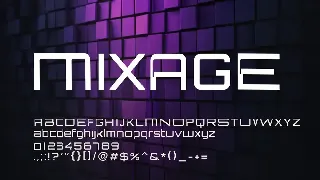 Mixage - Modern Font