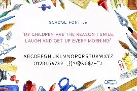 Back to School Font Collection