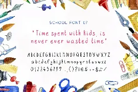 Back to School Font Collection