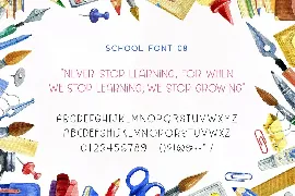 Back to School Font Collection