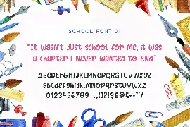 Back to School Font Collection