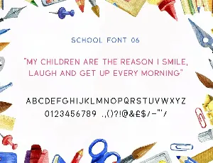 Back to School Font Collection