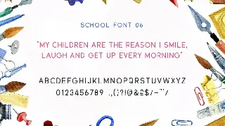 Back to School Font Collection