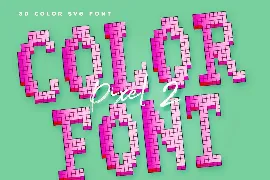 Pixel 2 - Color SVG Font