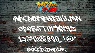 Metal Slub - Graffiti Tag Font