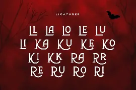 Dracula - Horror Display Serif Font