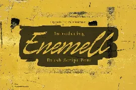 Enemell - Script Brush font