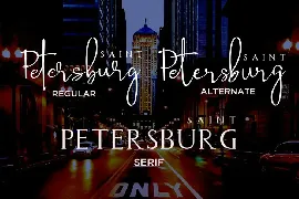 Saint Petersburg font