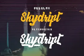 Haynthams Spacescript 2 in 1 font