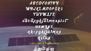 Haynthams Spacescript 2 in 1 font