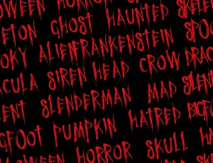 Horror Night Halloween Font