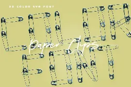 Paper Clips - Color SVG Font