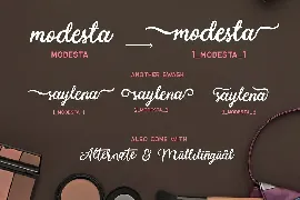 Modesta Script Font duo