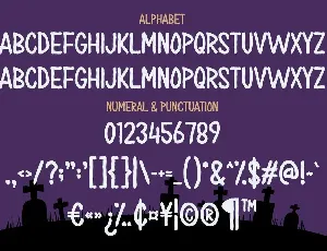 Haunted Street - Horror Display Font