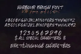 Harbour Brush Font