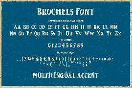 Brochels a Retro Vintage Serif Font