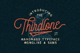 Thirdlone Font Duo & Vector Pack