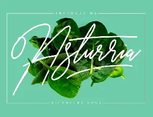 Asturria Signature font