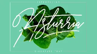 Asturria Signature font