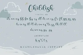 Childish font