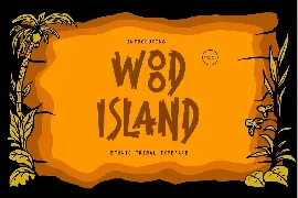 Wood Island - ethnic tribal font