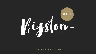 Bigstorm Script font