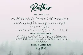 Rather - Brush Font