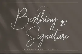 Besthiny Signature Script Font