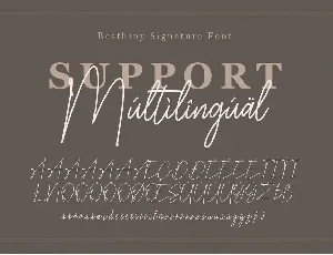 Besthiny Signature Script Font