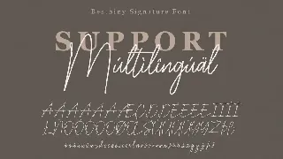 Besthiny Signature Script Font