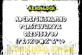 Aeroblock - Urban Graffiti Font