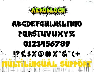 Aeroblock - Urban Graffiti Font