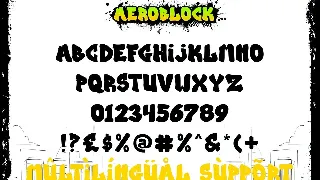 Aeroblock - Urban Graffiti Font