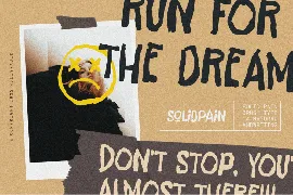 Solidpain Brush font