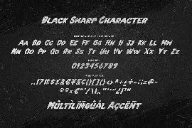 Black Sharp a Bold Font