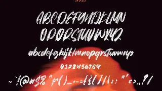 Avextur SVG Brush Font