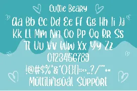 Cuttie Beary - Cute and Fun Handdrawn font